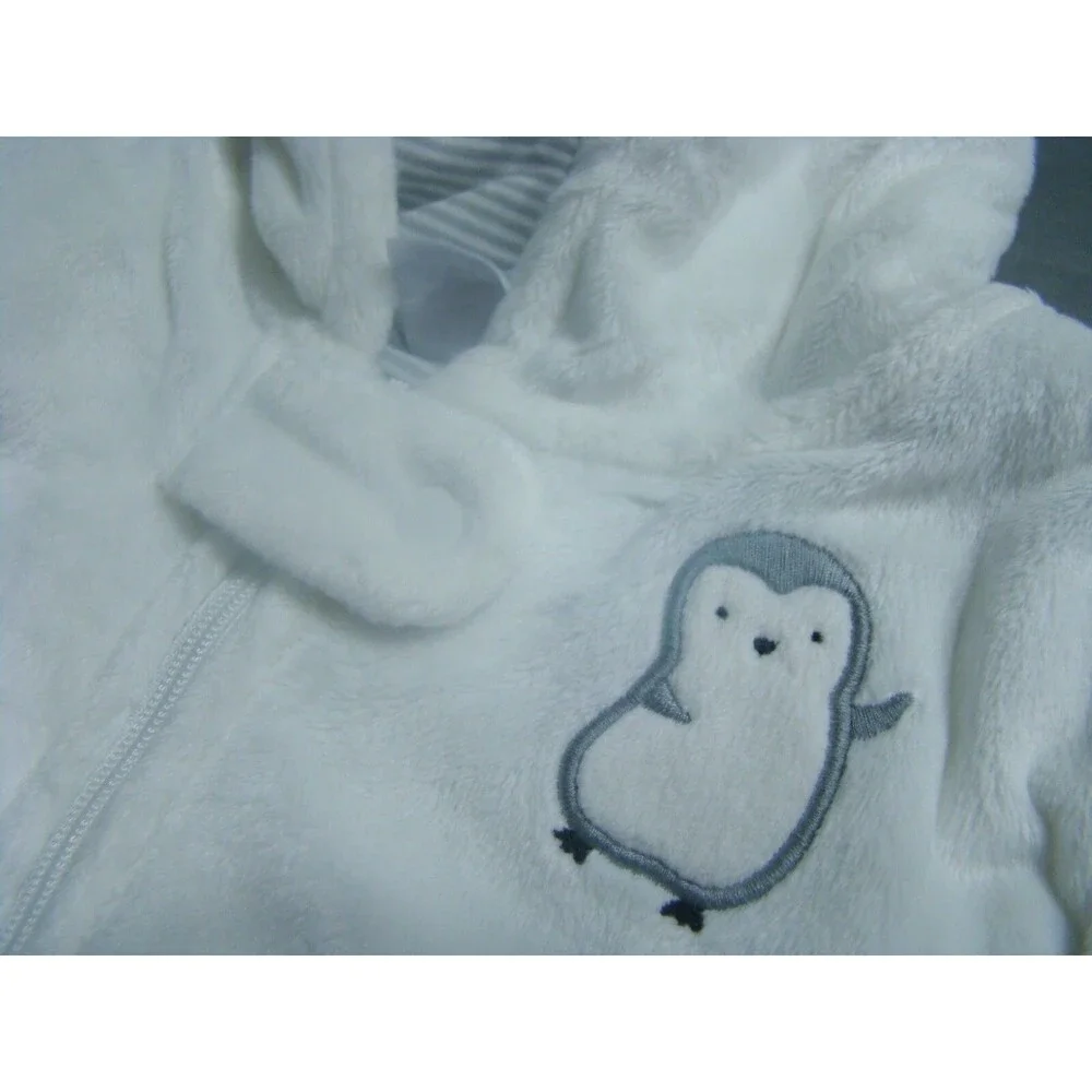 Carters Winter Bunting Snowsuit Baby 3m Pram Penguin Hooded One Piece Warm Soft